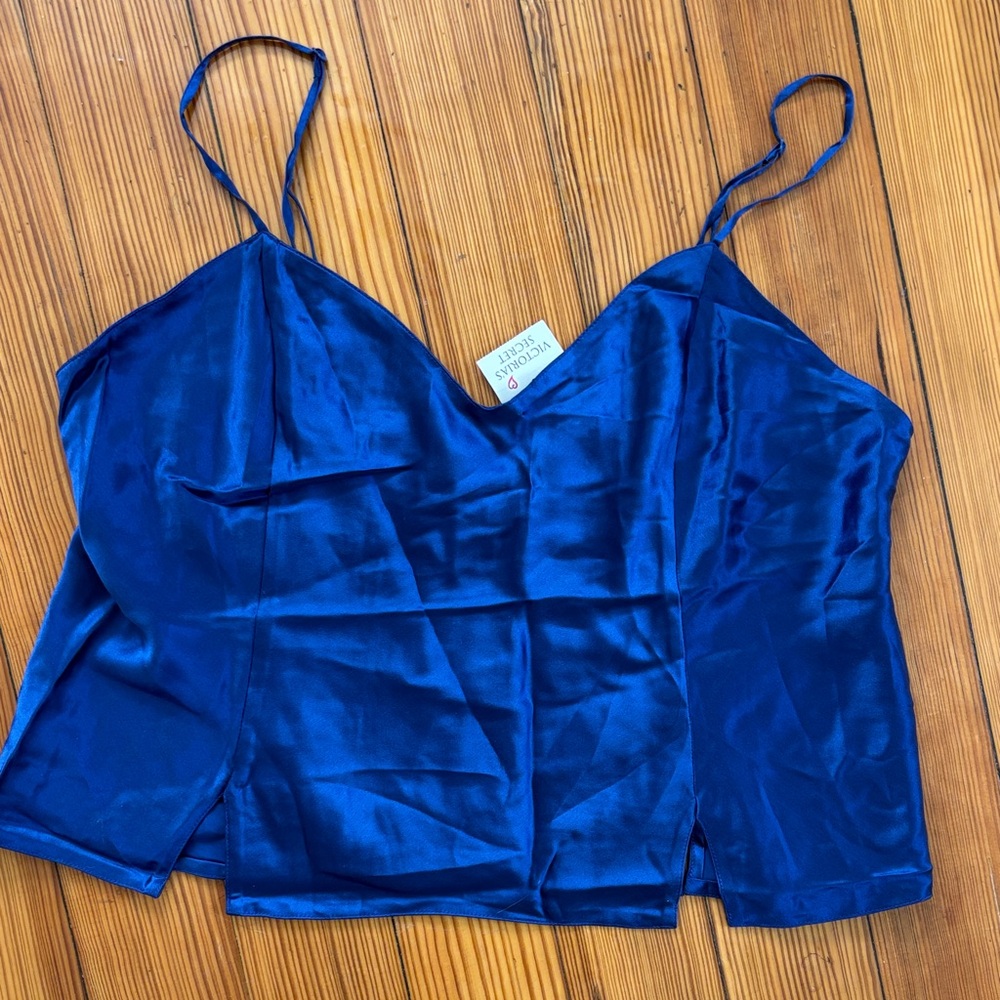 Victoria's Secret Royal Blue Silk Top